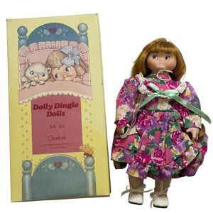 Dolly Dingle Dolls Bette Ball Party Doll Porcelain Goebel 9" New NIB